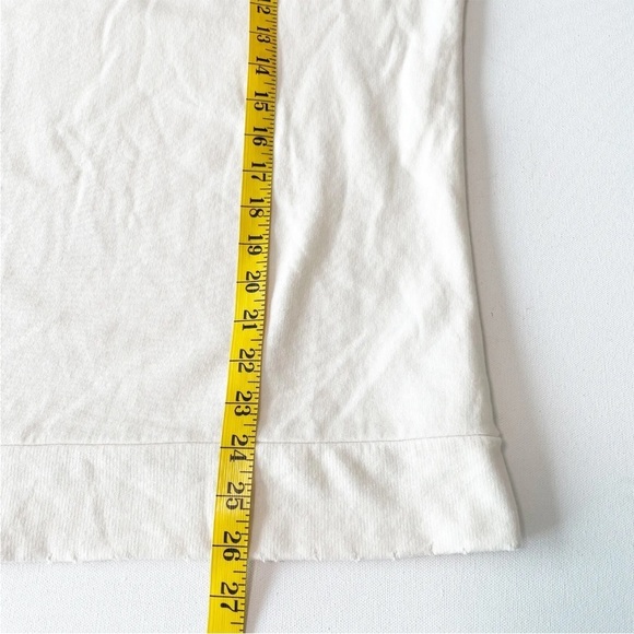 Joe's Collection Women's Sweater Distressed Hem Lace Up Sleeves Beige Size Large - Picture 9 of 9